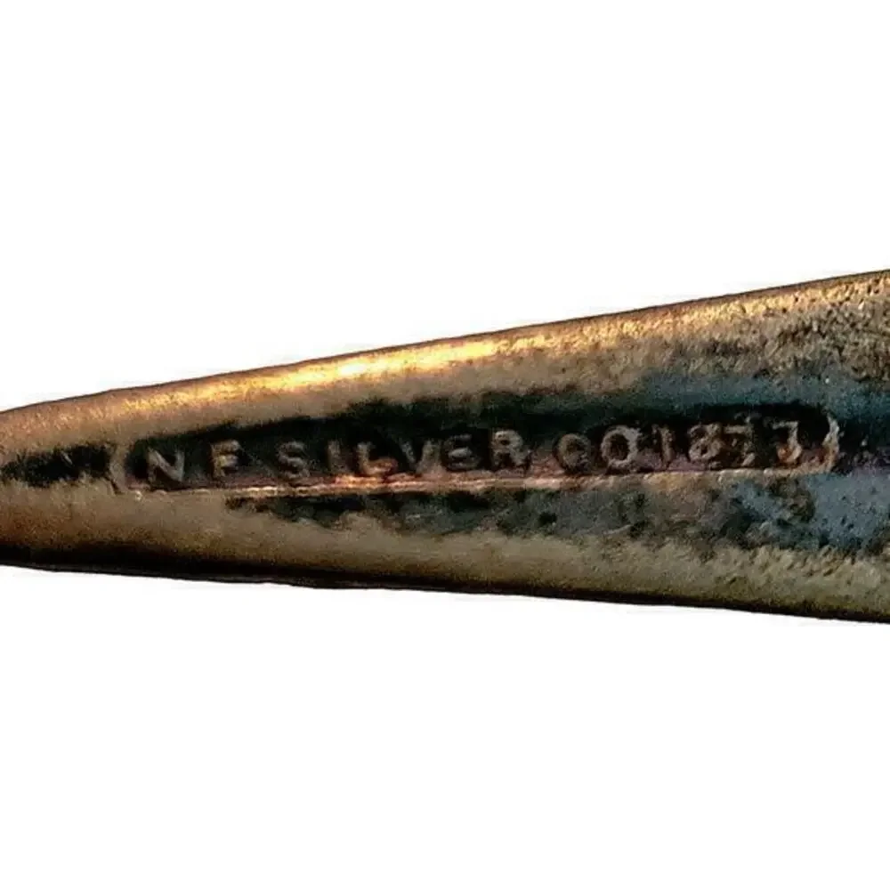 Antique Twisted Handle NF Silver Co 1877‎  Egg Spoon